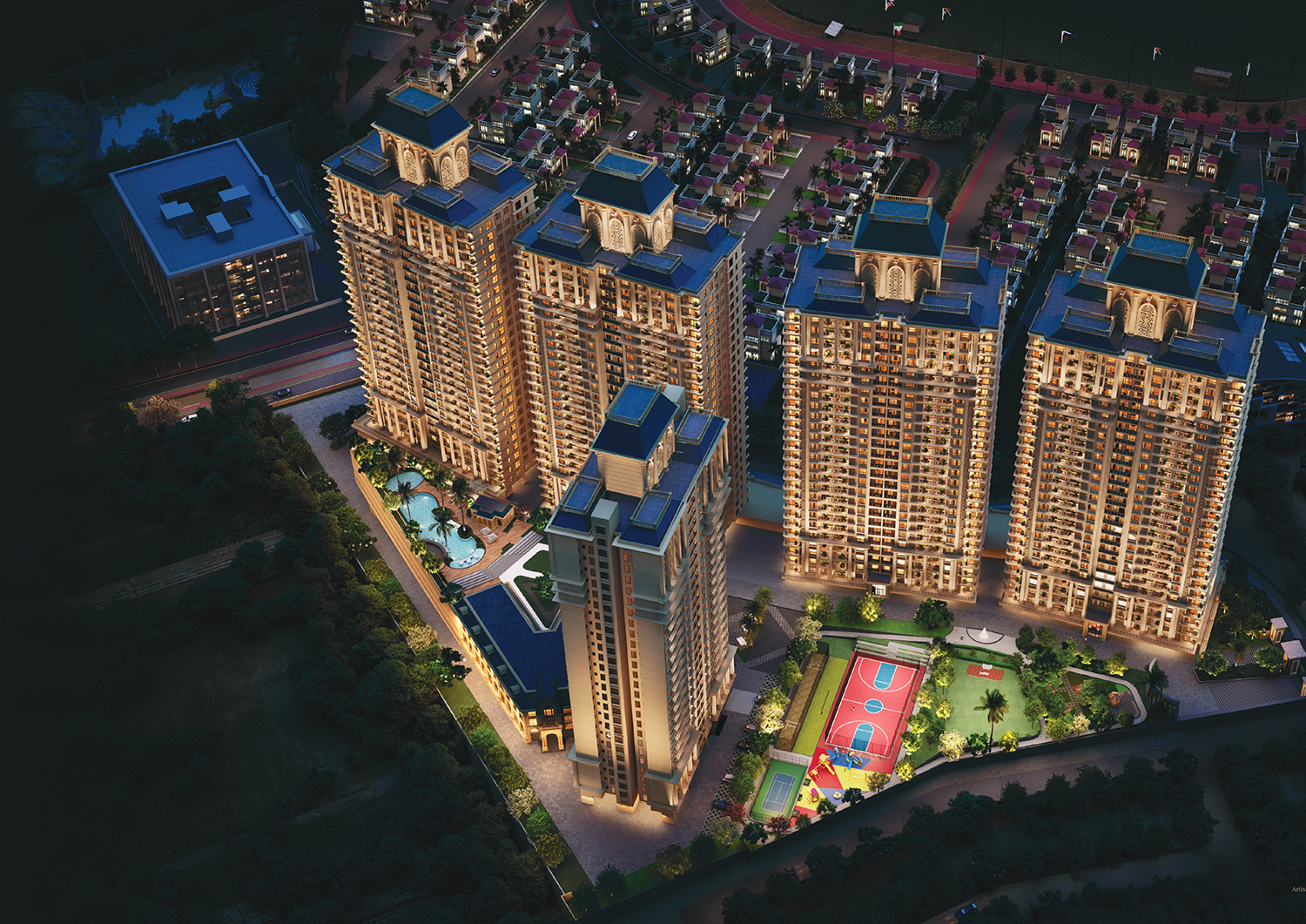 Artist's impression of amenities at Everland